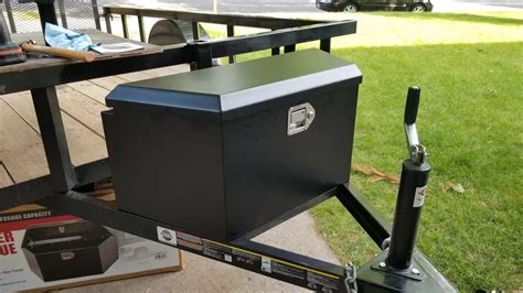 used steel trailer tongue box|trailer tongue box harbor freight.